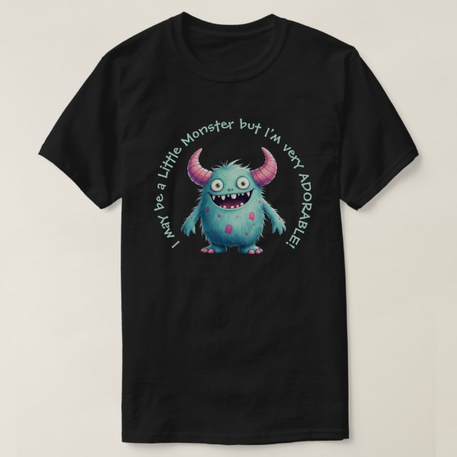 Stewart: Den sorgliga lilla monstern T Shirt (Design framsida)