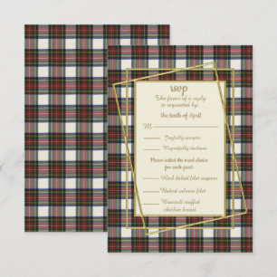Stewart Dress Modern Tartan Responcard OSA Kort