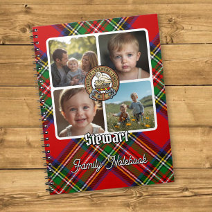 Stewart Familj Foto Collage Anteckningsbok