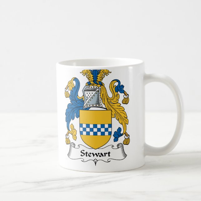 Stewart familjvapensköld kaffemugg (Höger)