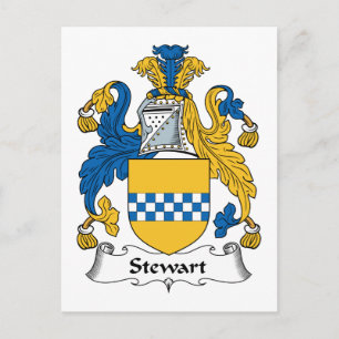 Stewart Family Crest Vykort
