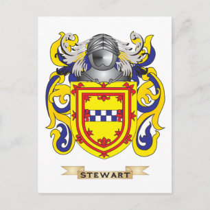 Stewart Jackar om Arm (Family Crest) Vykort