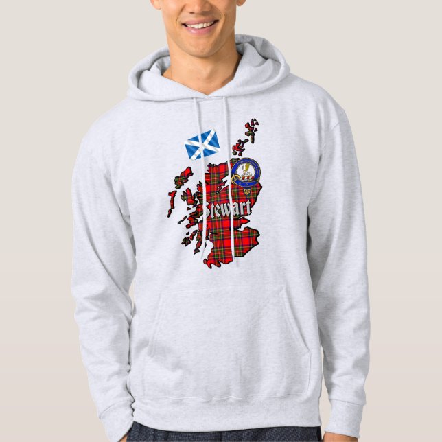 Stewart Klan Badge Hoodie (Framsida)