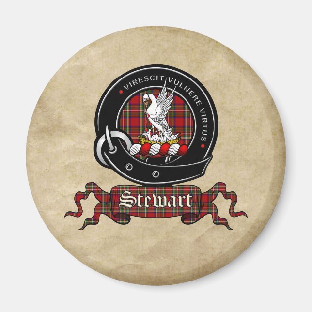 Stewart Klan Badge Magnet (Framsidan)