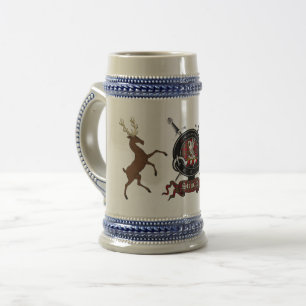 Stewart Klan Badge & Stags Stein Sejdel