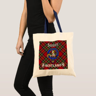Stewart Klan Badge Tartan Tote Tygkasse