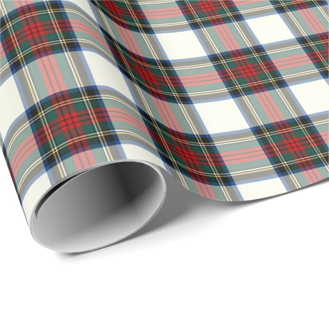 Stewart Klan Formell Dress Tartan Presentpapper (Rullad Hörn)