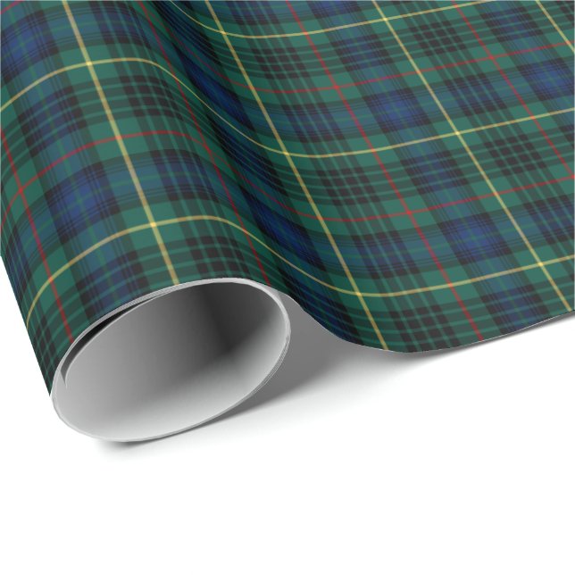 Stewart Klan Hunting Tartan Presentpapper (Rullad Hörn)