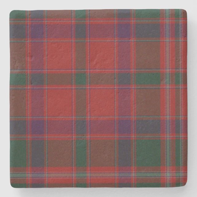 Stewart Klan Tartan Play Stone Underlägg Sten (Framsidan)