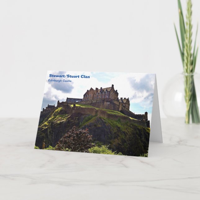 Stewart-Klans Edinburgh Castle-mappade antecknings Anteckningskort (Framsida)