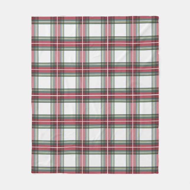 Stewart Plaid Jul Fleecefilt (Framsidan)