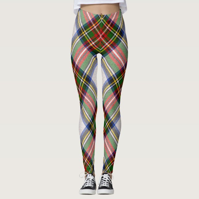 Stewart Royal Dress Play Scottish Mönster Leggings (Framsida)