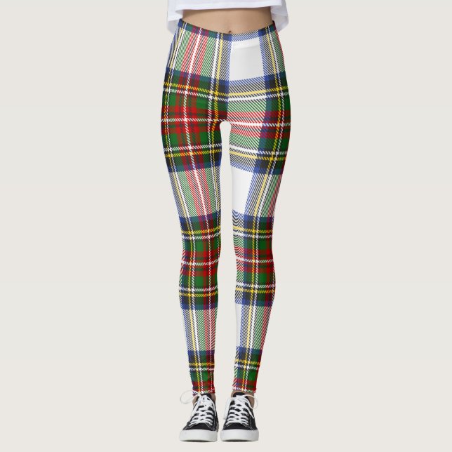 Stewart Royal Dress Play Scottish Mönster Leging Leggings (Framsida)
