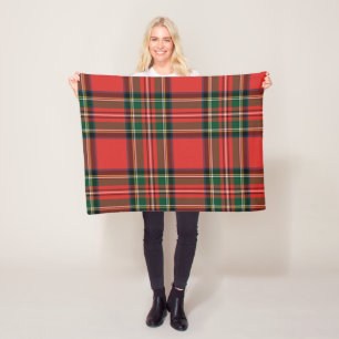 Stewart Royal Tartan. Fleecefilt