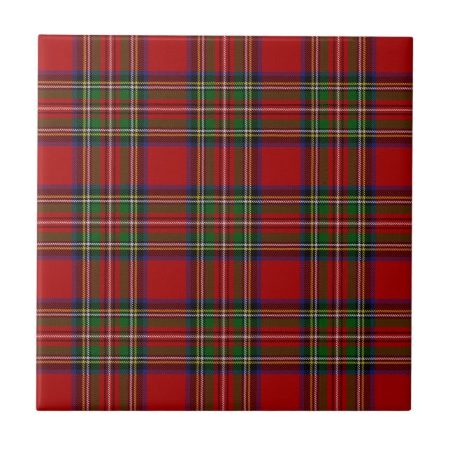 Stewart Royal Tartan Kakelplatta (Framsidan)