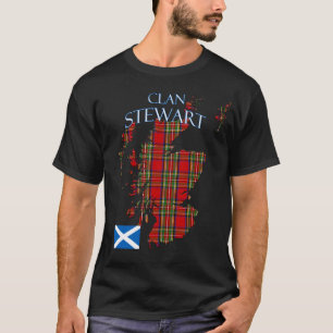 Stewart Scottish Klan Tartan Scotland T Shirt