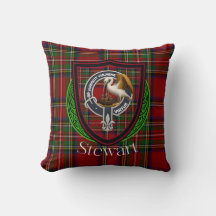 Stewart skotska klanens tartan & vapen