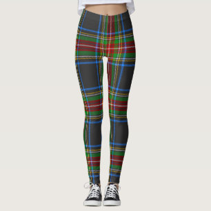 Stewart Stuart Black Klan Tartan Play Leggings