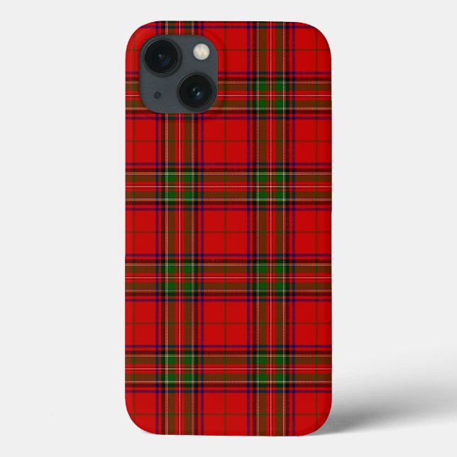 Stewart / Stuart tartan röd grönt plaid (Baksida)