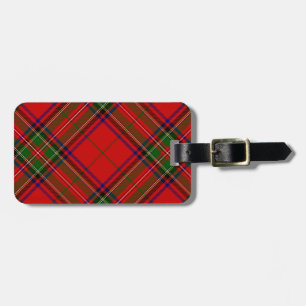 Stewart / Stuart tartan röd grönt plaid Bagagebricka