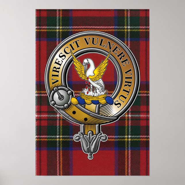 Stewart Tartan & Badge Poster (Framsidan)