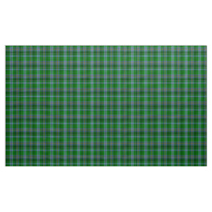 Stewart Tartan Blue Grönt och Black Play Fabric Tyg