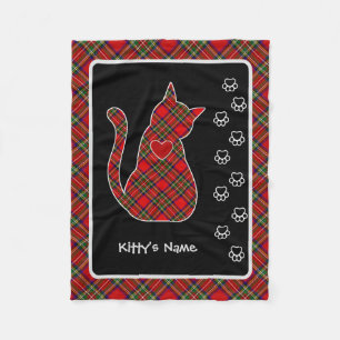 Stewart Tartan Kattunge Personlig Fleecefilt