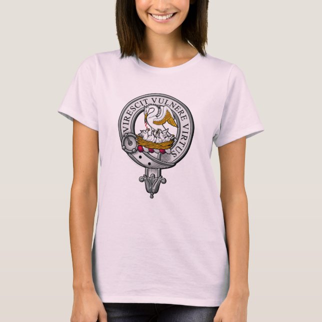 Stewart Vapensköld Badge T Shirt (Framsida)