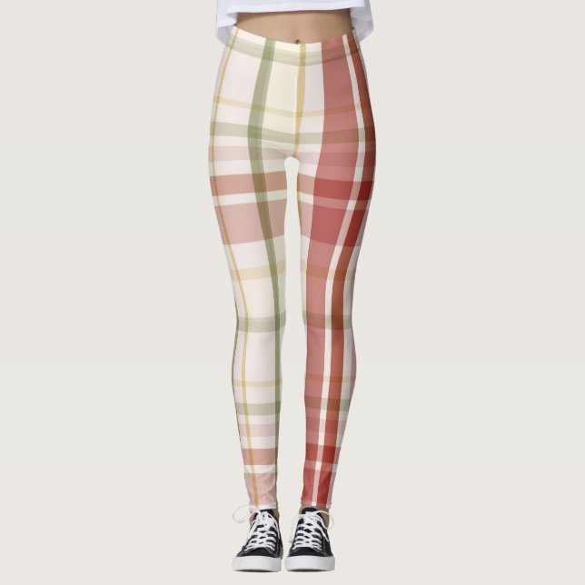 Stewartklanens Tartan Leggings (Framsida)