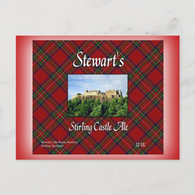 Stewart's Stirling Castle Ale Vykort (Framsida)