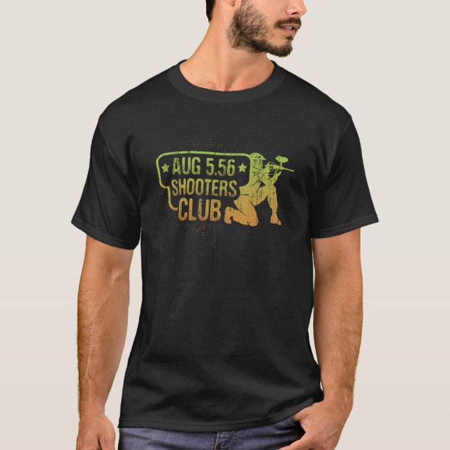 Steyr AUG Bullpup Rifle Tee: Austria 5.56 Shooter T Shirt (Framsida)