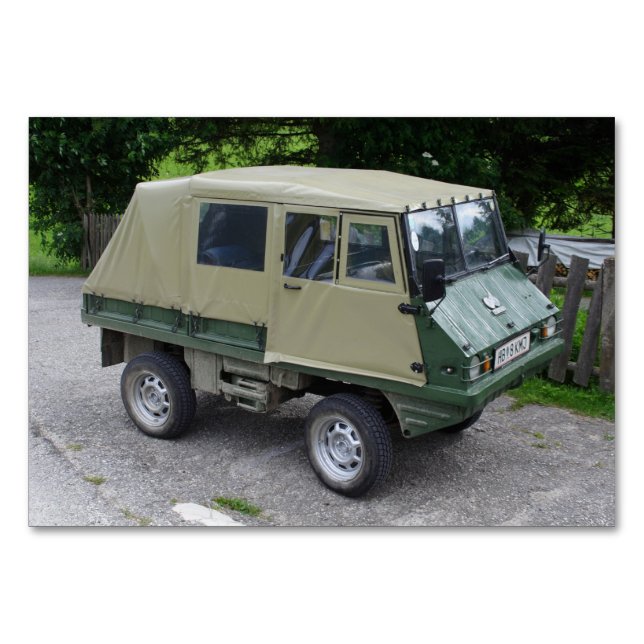 Steyr Puch Haflinger Bordsnummer (Framsidan)