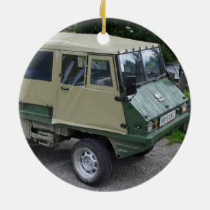 Steyr Puch Haflinger Julgransprydnad Keramik