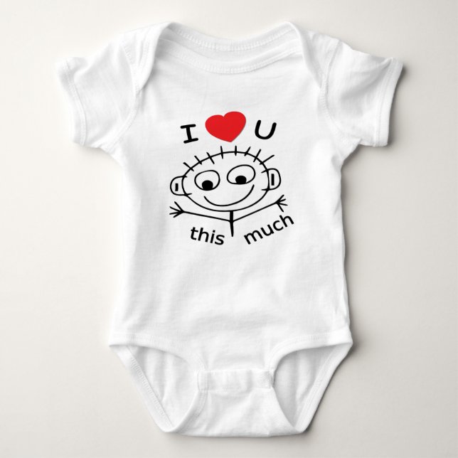 Stick Baby I Kärlek You T Shirt (Framsida)