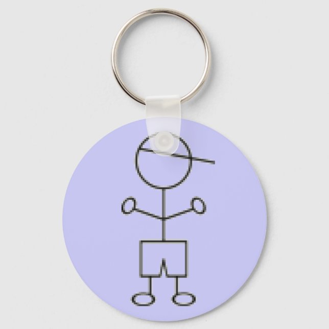 Stick Boy Keychain - Blue Nyckelring (Framsida)