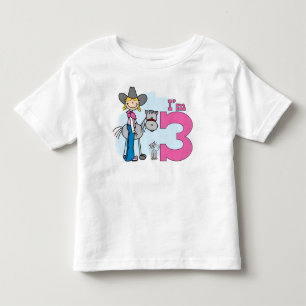 Stick Cowgirl 3:e födelsedagen Tröja