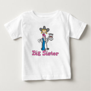 Stick Cowgirl Big Sister T Shirt
