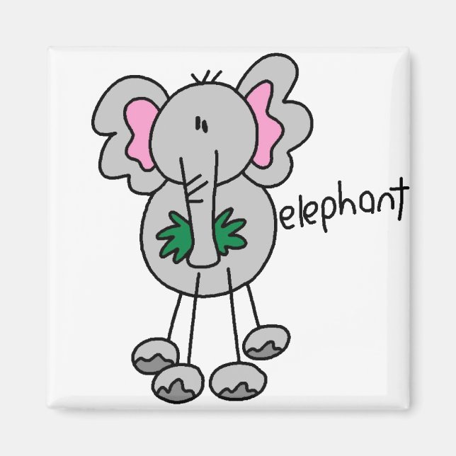 Stick Elephant Magnet (Framsidan)
