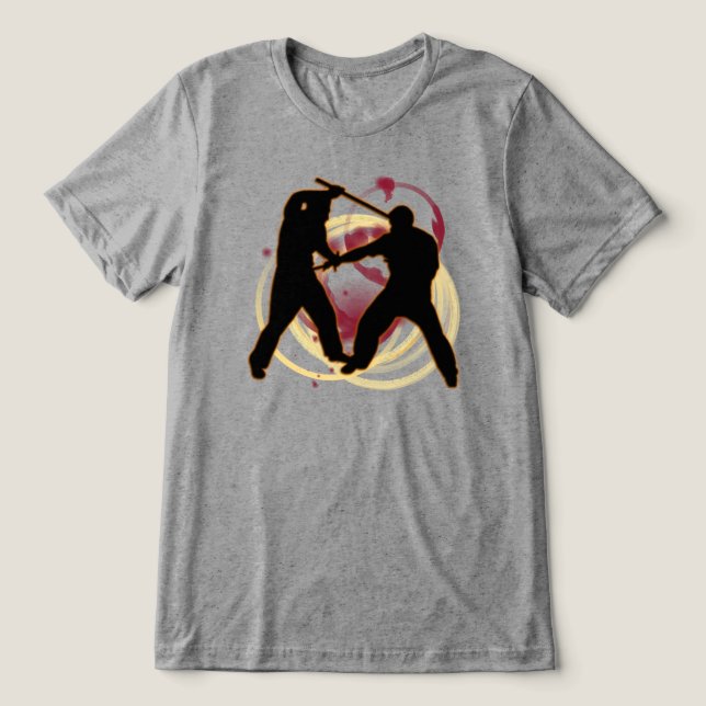 Stick Fighting T Shirt (Design Framsida)