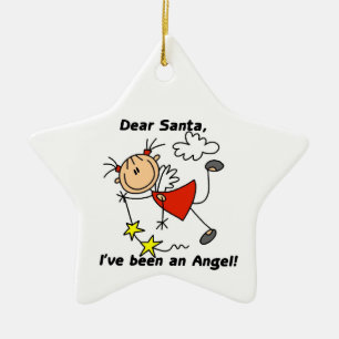 stick figur Angel Girl Ornament