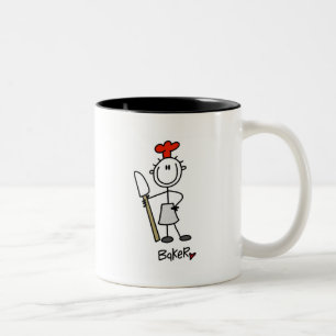 Stick figur Baker Två-Tonad Mugg