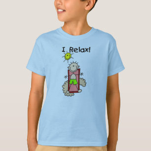 Stick figur Boy I Slappna av T-shirt