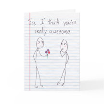 Stick figur Boy to Boy Valentine