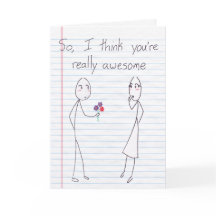 Stick figur Boy to Girl Valentine