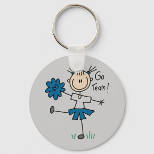 stick figur Cheermanager Go Team TShirts and Gifts Nyckelring