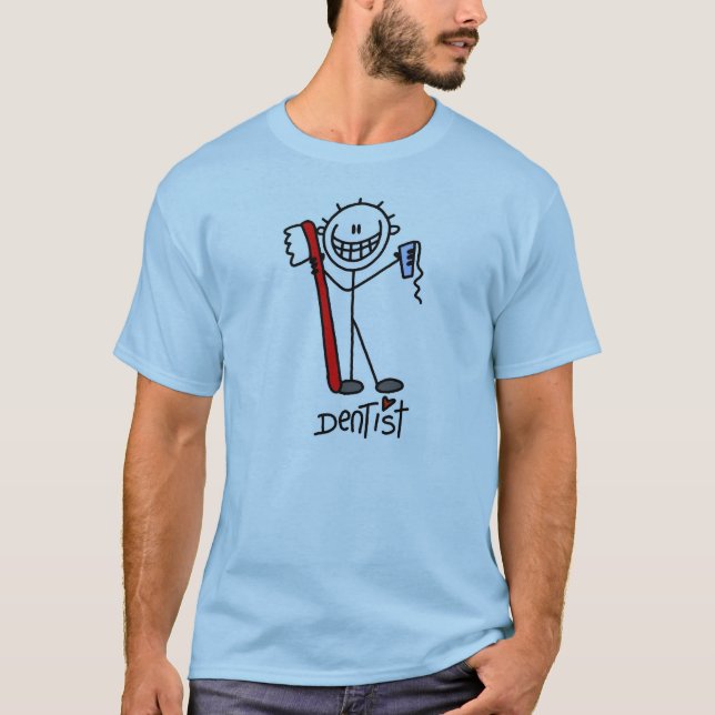 stick figur Dentist Tee Shirt (Framsida)