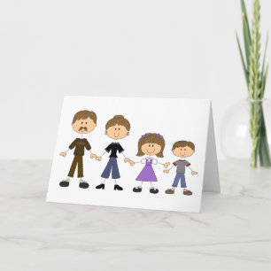 Stick figur-familjen kort