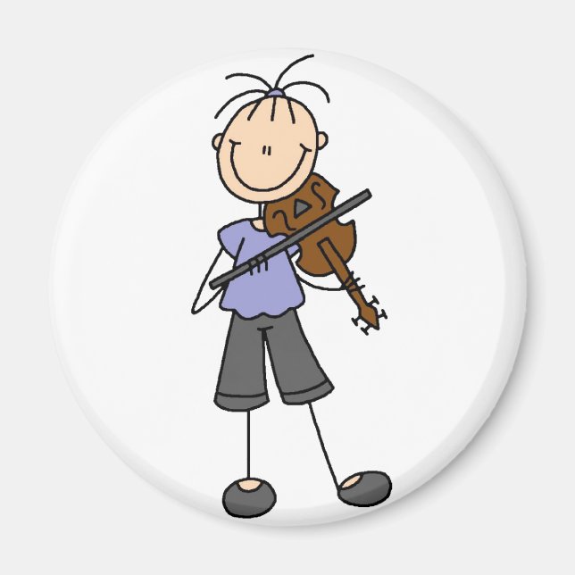 Stick figur Fiddle Magnet (Framsidan)