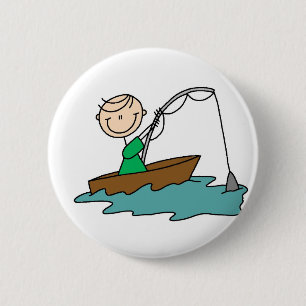 stick figur fiskeknapp knapp