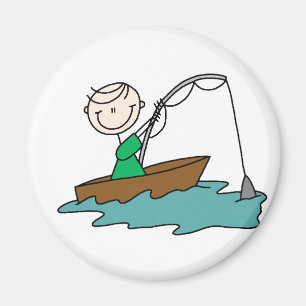 stick figur fiskmagnet magnet